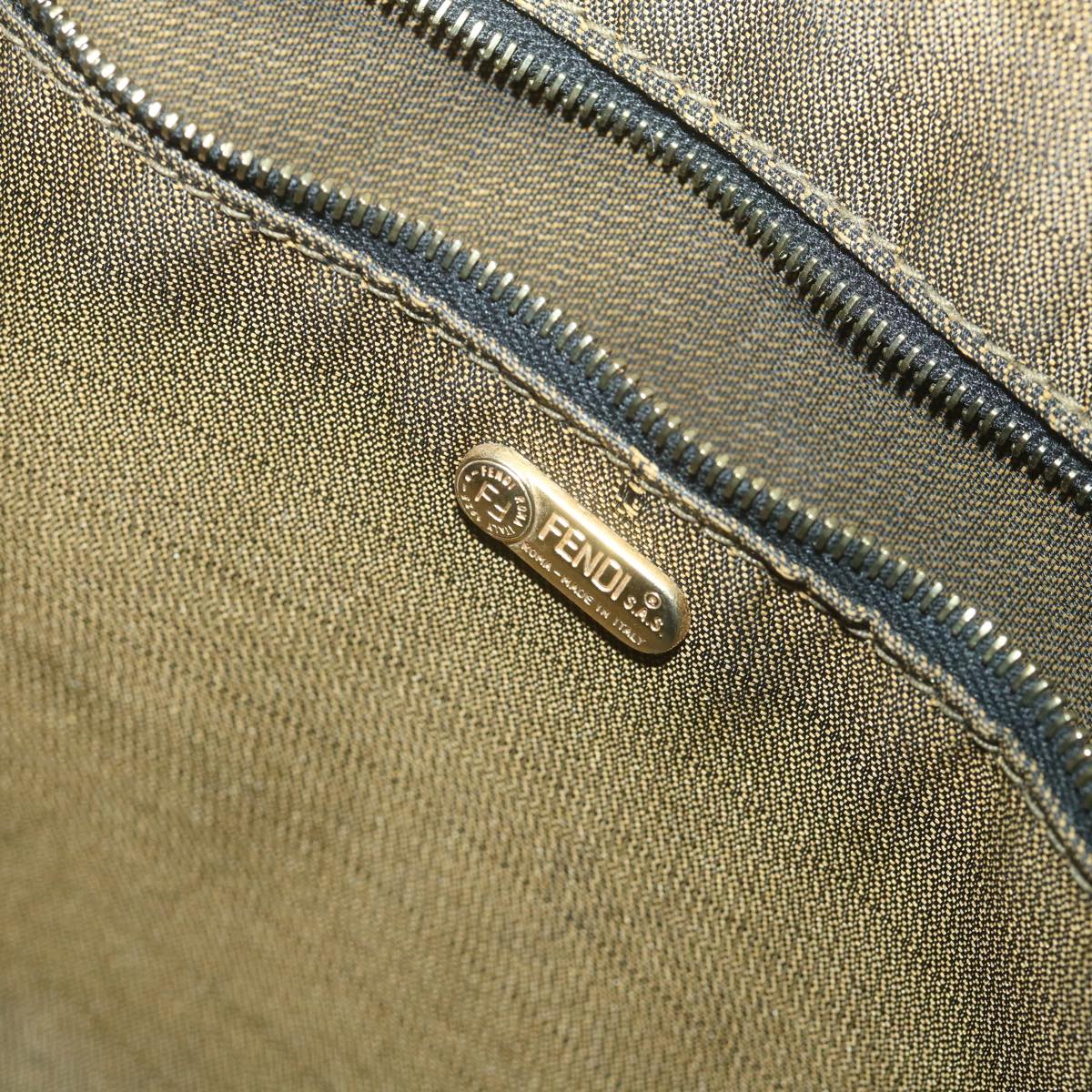 FENDI Zucca Canvas Vanity Cosmetic Pouch Black Brown59689