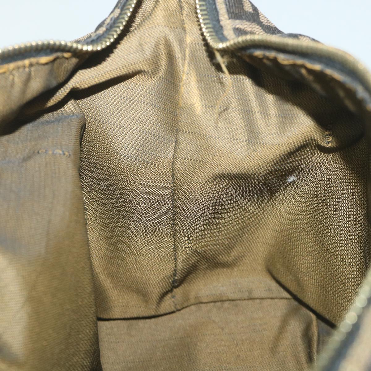 FENDI Zucca Canvas Vanity Cosmetic Pouch Black Brown59689