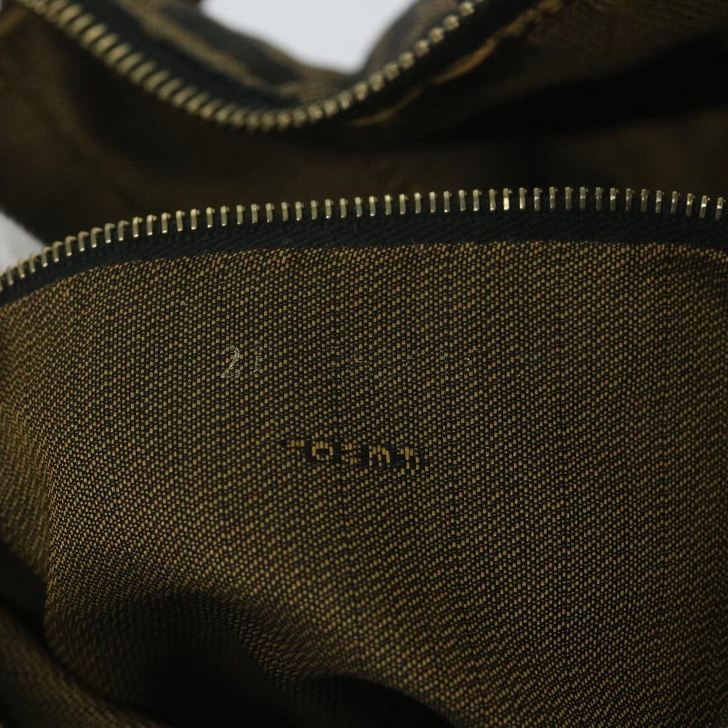 FENDI Zucca Canvas Vanity Cosmetic Pouch Black Brown59689