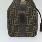 FENDI Zucca Canvas Vanity Cosmetic Pouch Black Brown59689