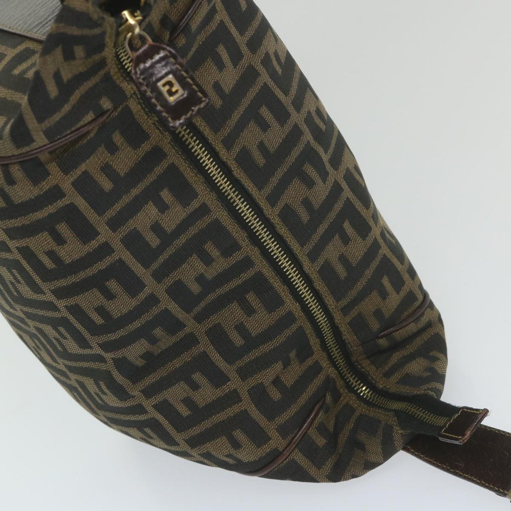 FENDI Zucca Canvas Vanity Cosmetic Pouch Black Brown59689