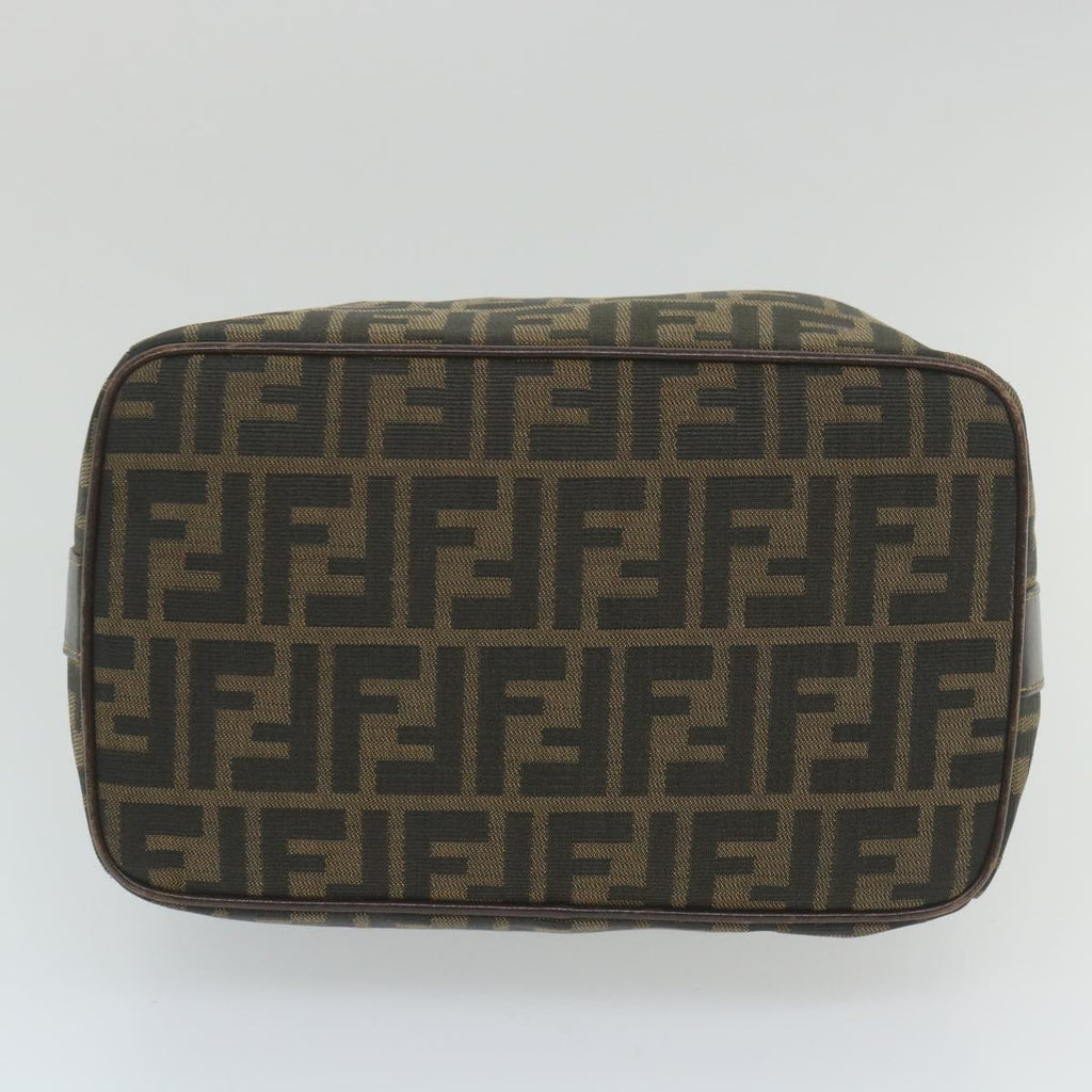 FENDI Zucca Canvas Vanity Cosmetic Pouch Black Brown59689