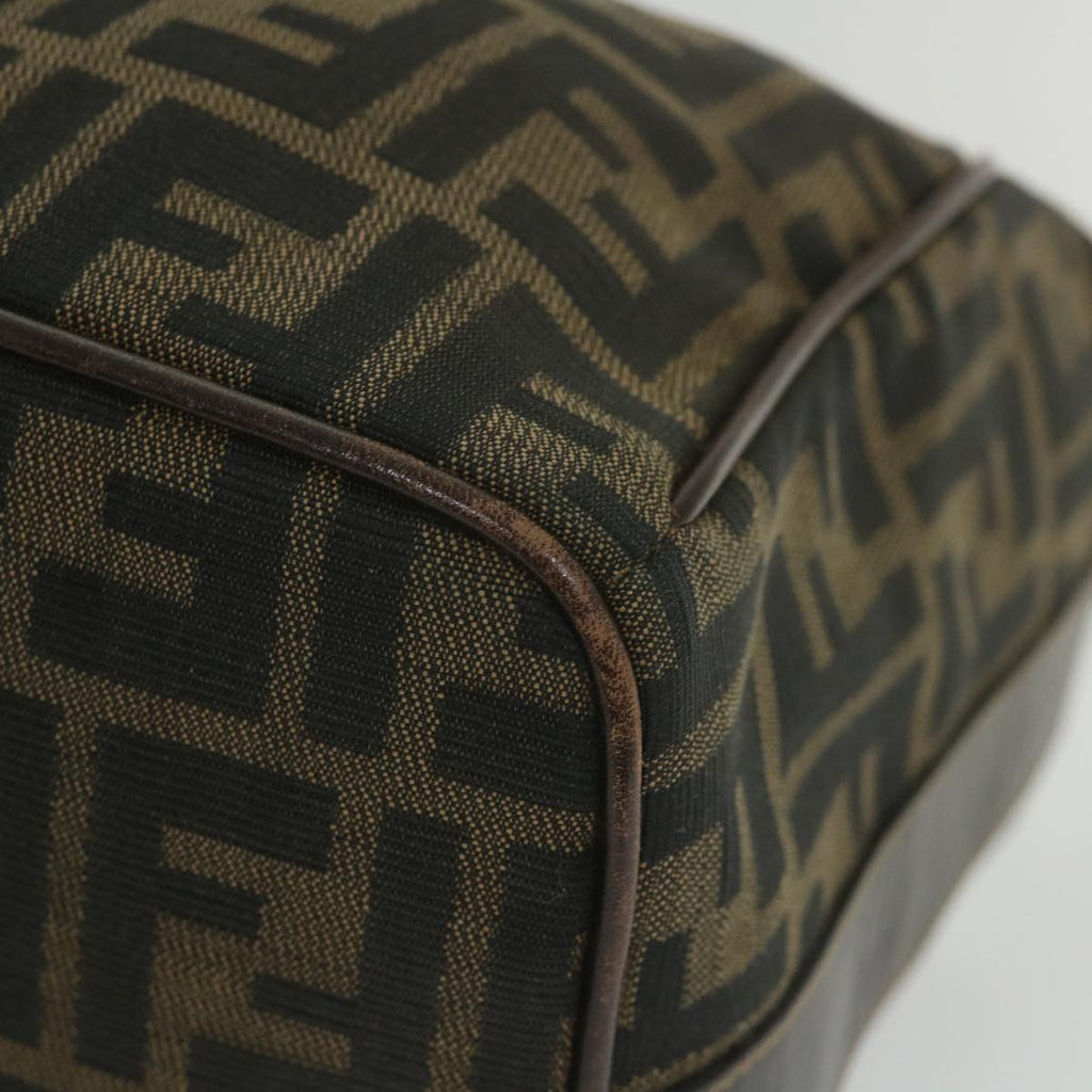 FENDI Zucca Canvas Vanity Cosmetic Pouch Black Brown59689