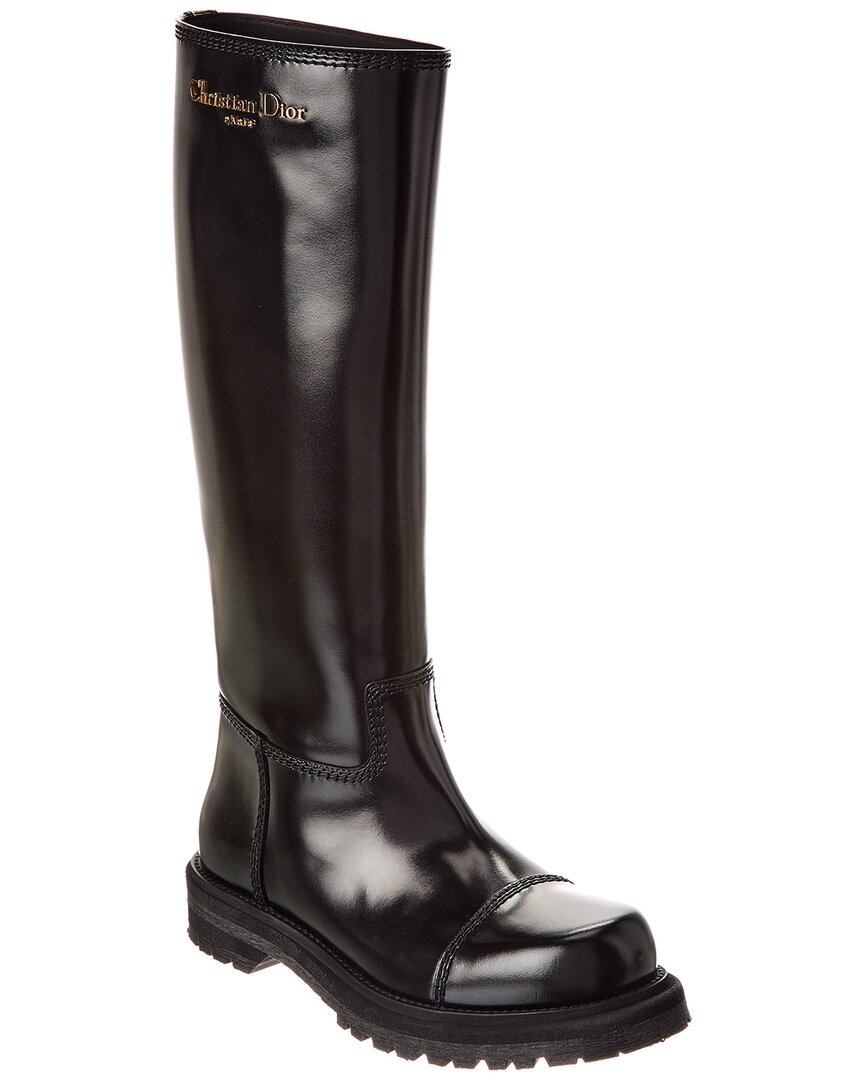 Dior Diorebel Leather Knee-High Boot