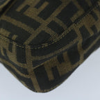 FENDI Zucca Canvas Mini Mamma Baguette Hand Bag Black Brown59810A