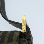 FENDI Zucca Canvas Mini Mamma Baguette Hand Bag Black Brown59810A