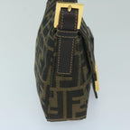 FENDI Zucca Canvas Mini Mamma Baguette Hand Bag Black Brown59810A