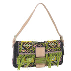 FENDI Mamma Baguette Shoulder Bag Denim Navy59814A