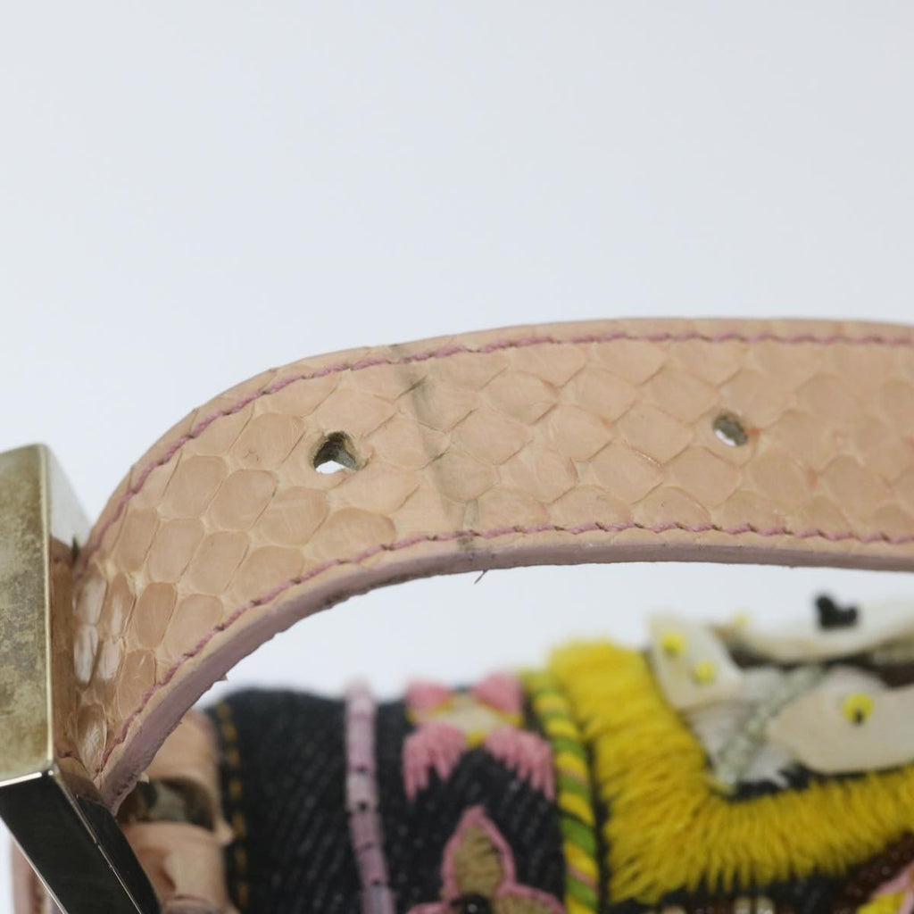 FENDI Mamma Baguette Shoulder Bag Denim Navy59814A