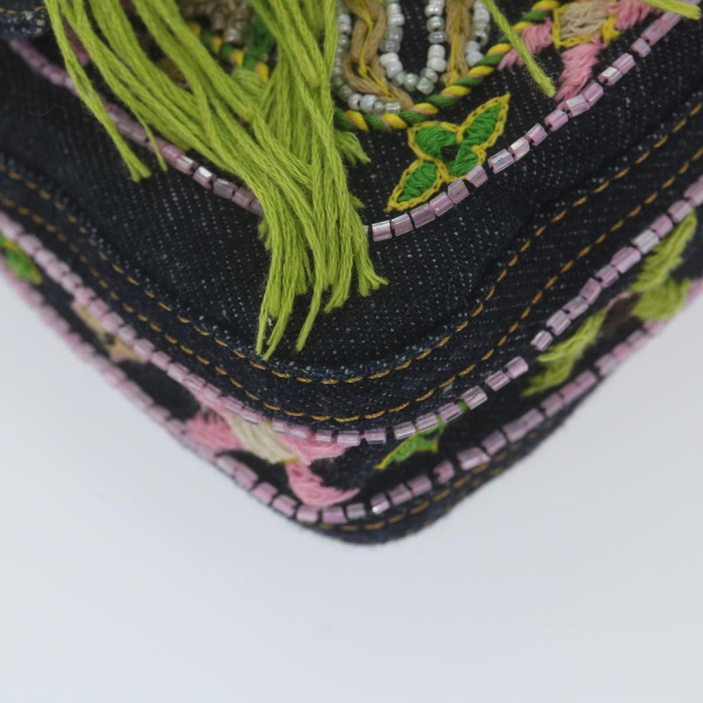 FENDI Mamma Baguette Shoulder Bag Denim Navy59814A