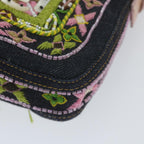 FENDI Mamma Baguette Shoulder Bag Denim Navy59814A