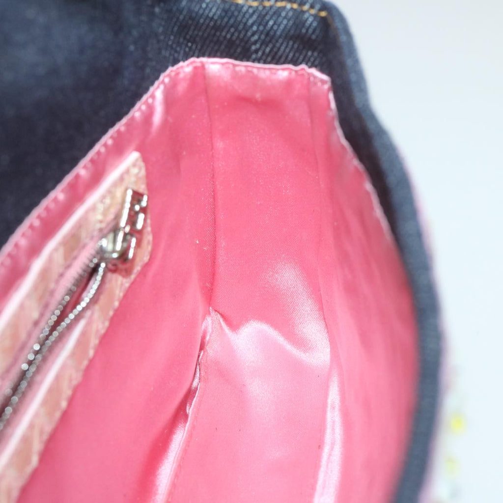 FENDI Mamma Baguette Shoulder Bag Denim Navy59814A