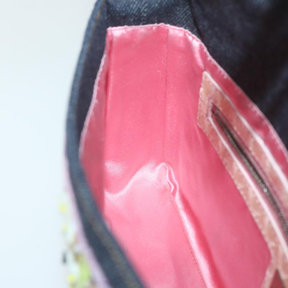 FENDI Mamma Baguette Shoulder Bag Denim Navy59814A