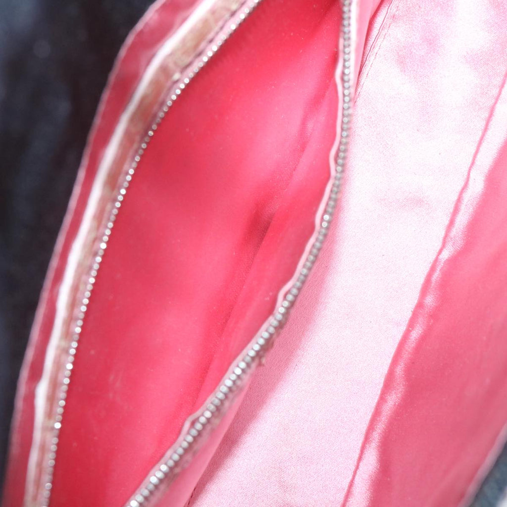 FENDI Mamma Baguette Shoulder Bag Denim Navy59814A