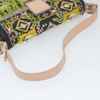 FENDI Mamma Baguette Shoulder Bag Denim Navy59814A