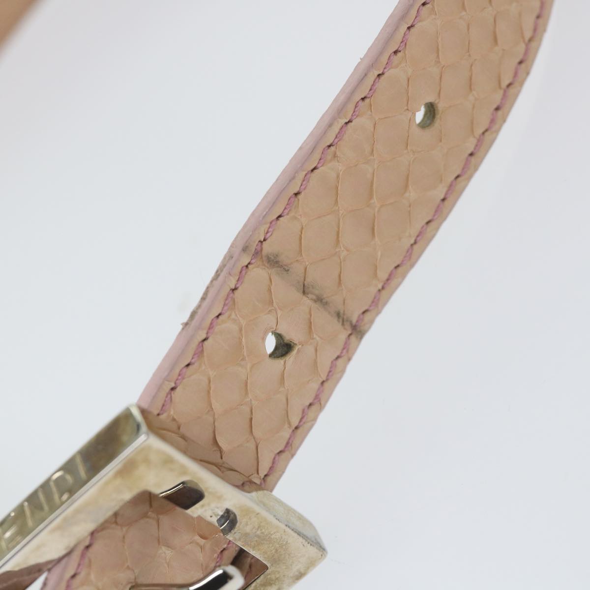 FENDI Mamma Baguette Shoulder Bag Denim Navy59814A