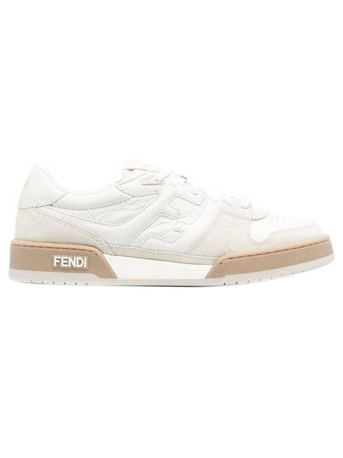 Fendi Match FF Logo Low Top Sneakers White