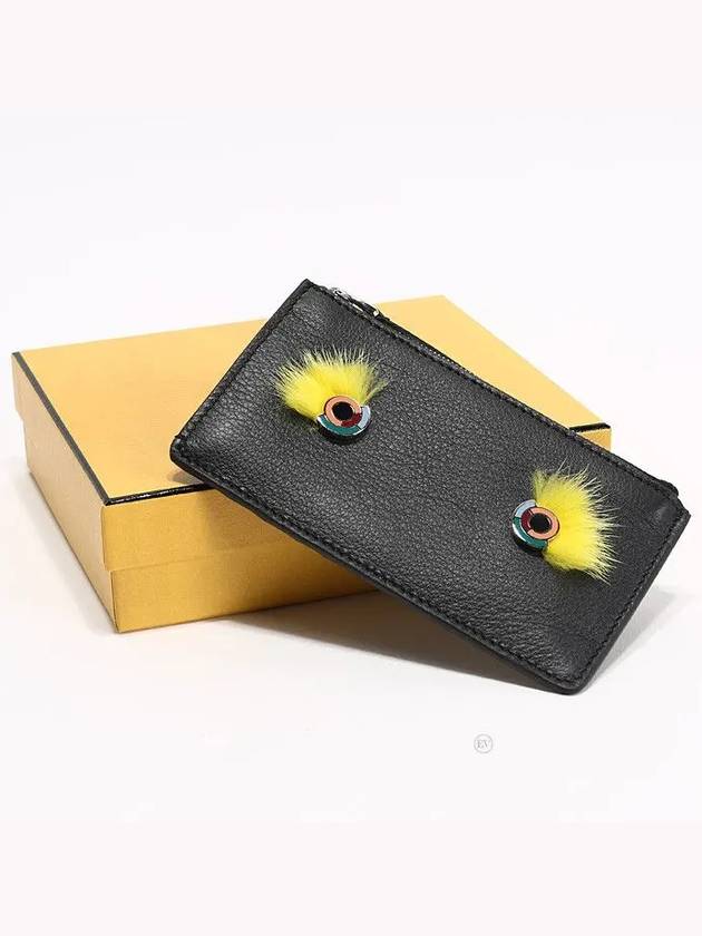 Fendi Women's Monster Card Wallet Black