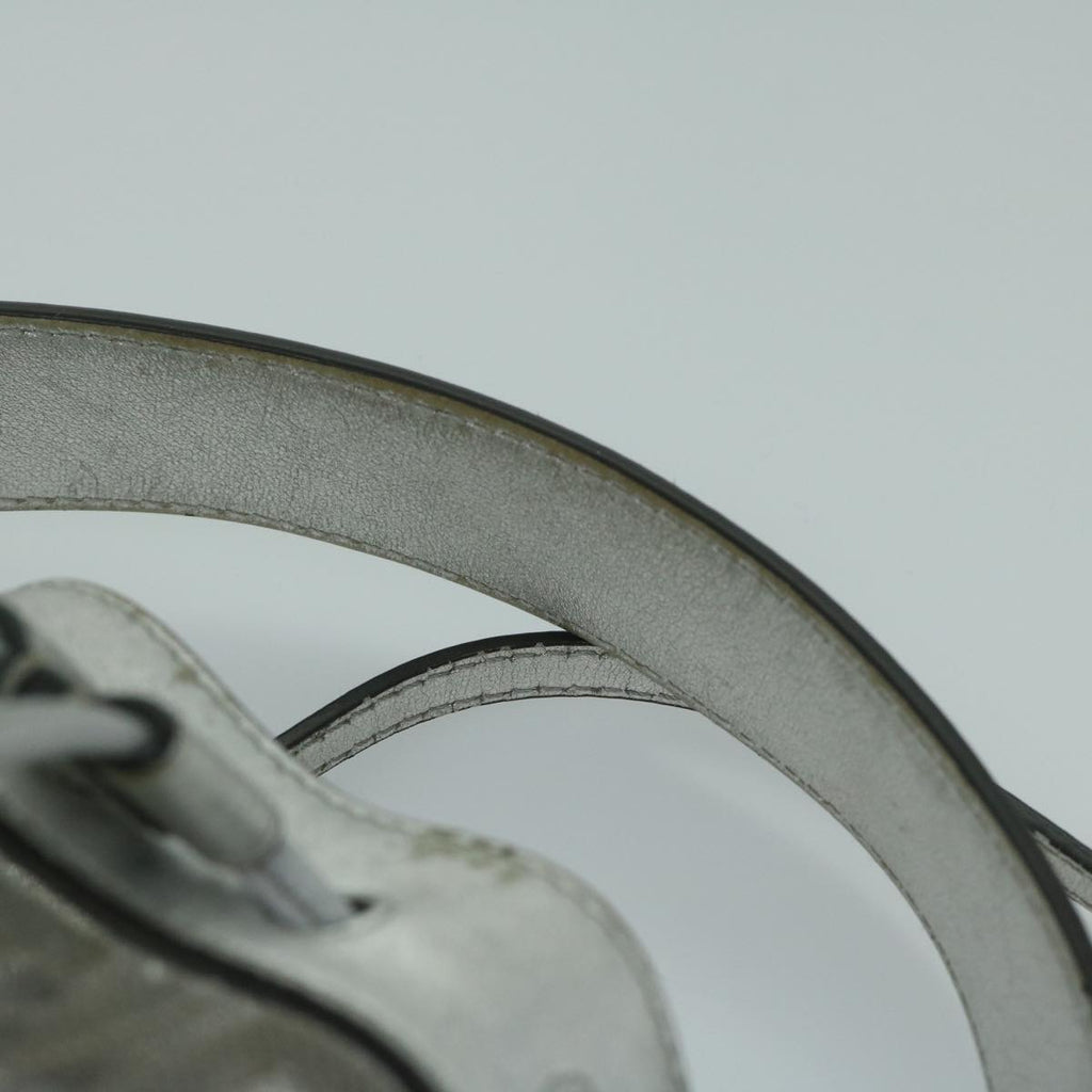 FENDI Zucca Canvas Montrezor Shoulder Bag Silver59882A