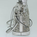 FENDI Zucca Canvas Montrezor Shoulder Bag Silver59882A