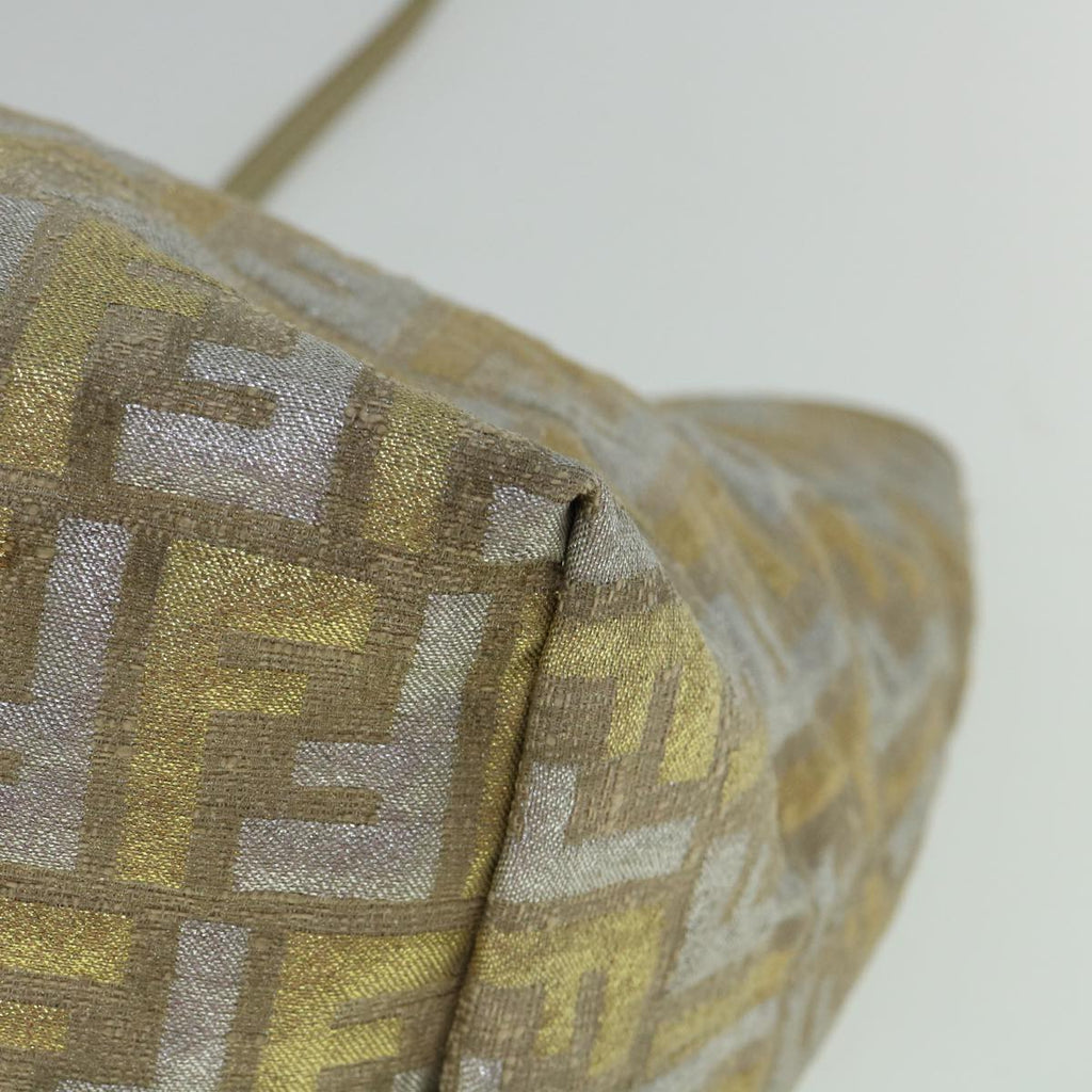 FENDI Zucca Canvas Tote Bag Gold Silver59911