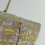 FENDI Zucca Canvas Tote Bag Gold Silver59911