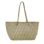 FENDI Zucca Canvas Tote Bag Gold Silver59911