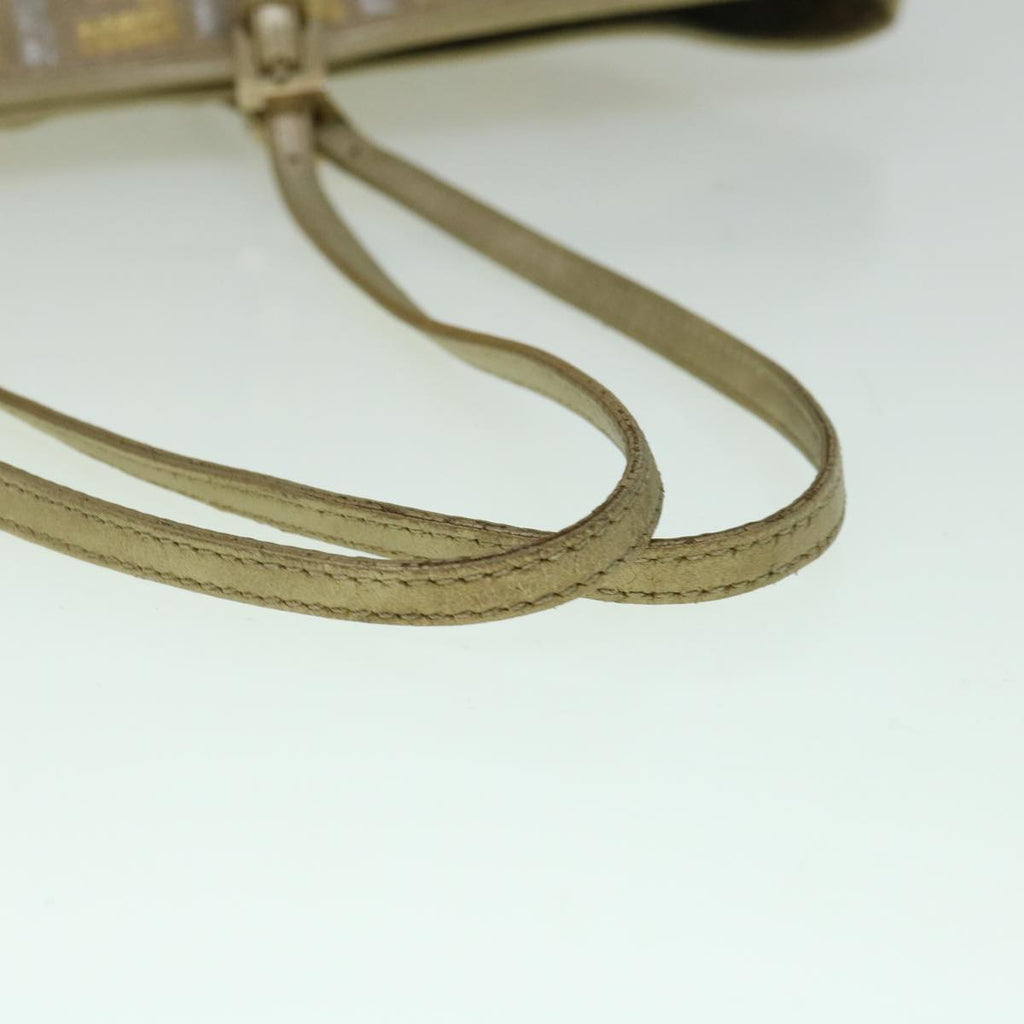 FENDI Zucca Canvas Tote Bag Gold Silver59911