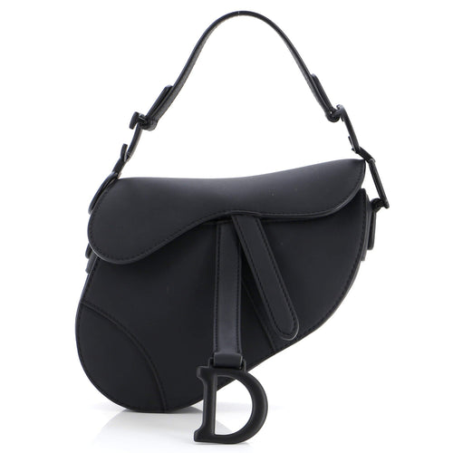 Dior Ultra Matte Saddle Handbag Leather Mini