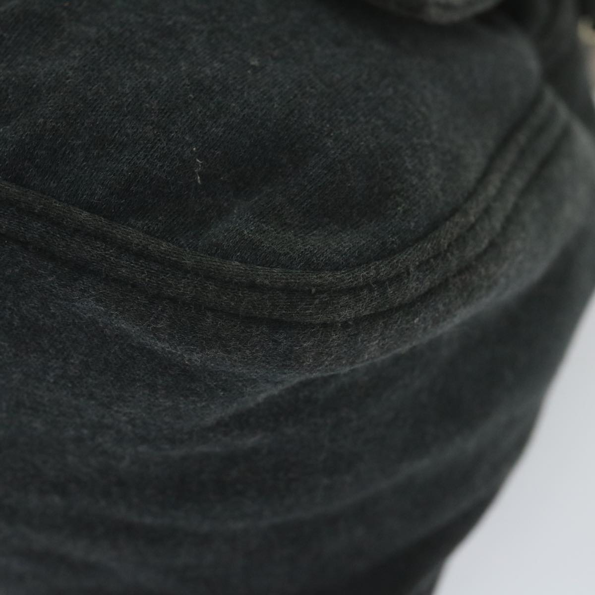 FENDI Mamma Baguette Shoulder Bag Cotton Gray 2321 26325 00859998