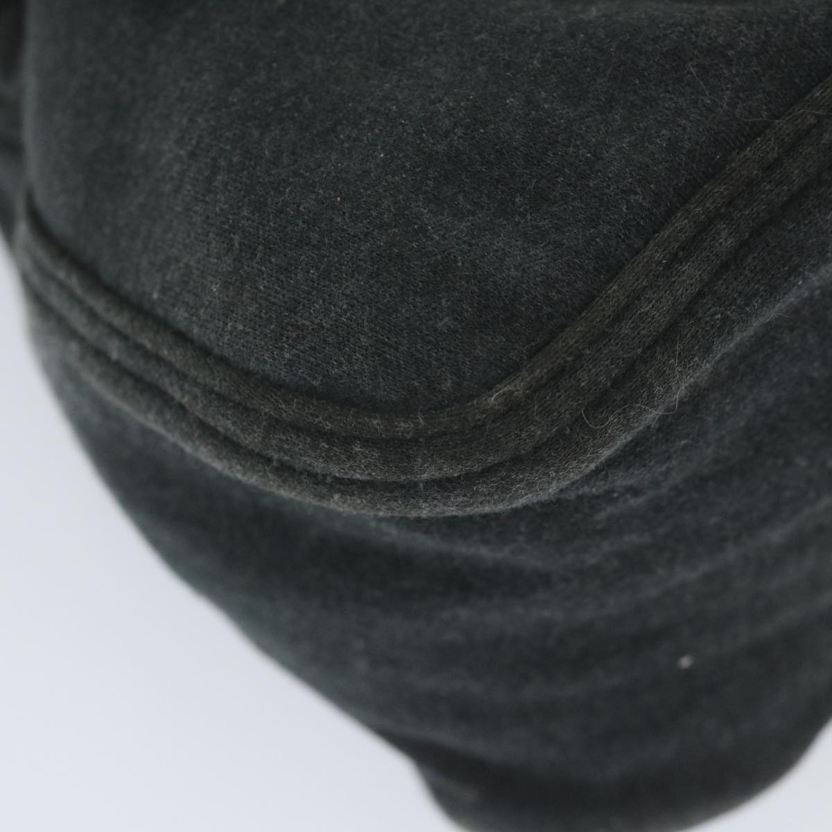 FENDI Mamma Baguette Shoulder Bag Cotton Gray 2321 26325 00859998