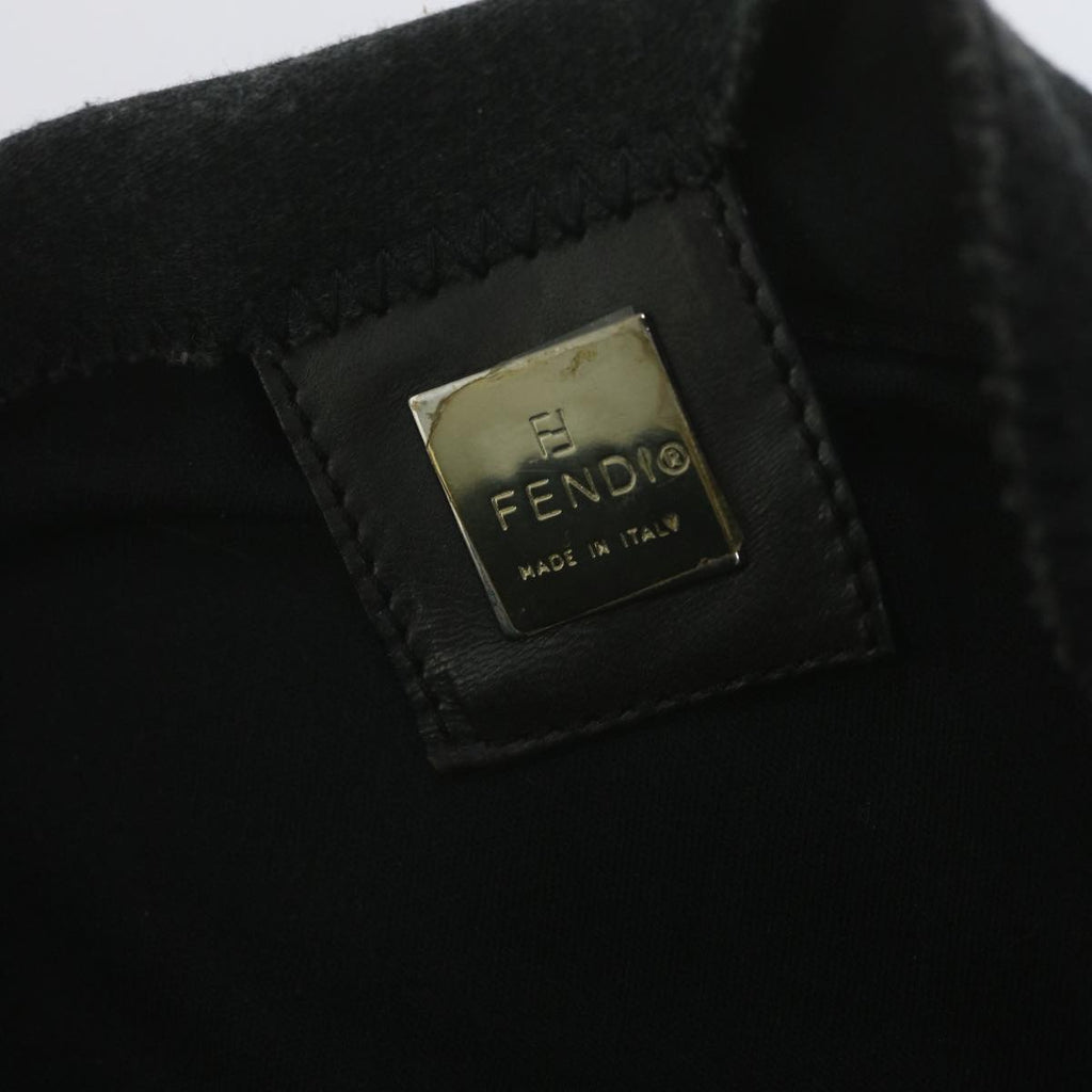 FENDI Mamma Baguette Shoulder Bag Cotton Gray 2321 26325 00859998