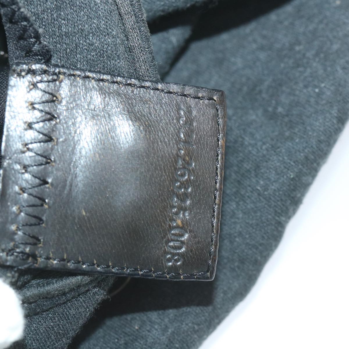 FENDI Mamma Baguette Shoulder Bag Cotton Gray 2321 26325 00859998