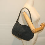 FENDI Mamma Baguette Shoulder Bag Cotton Gray 2321 26325 00859998
