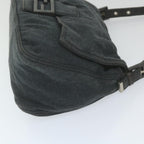 FENDI Mamma Baguette Shoulder Bag Cotton Gray 2321 26325 00859998