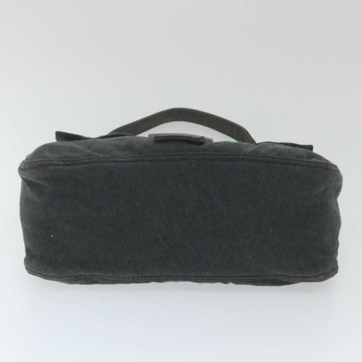 FENDI Mamma Baguette Shoulder Bag Cotton Gray 2321 26325 00859998