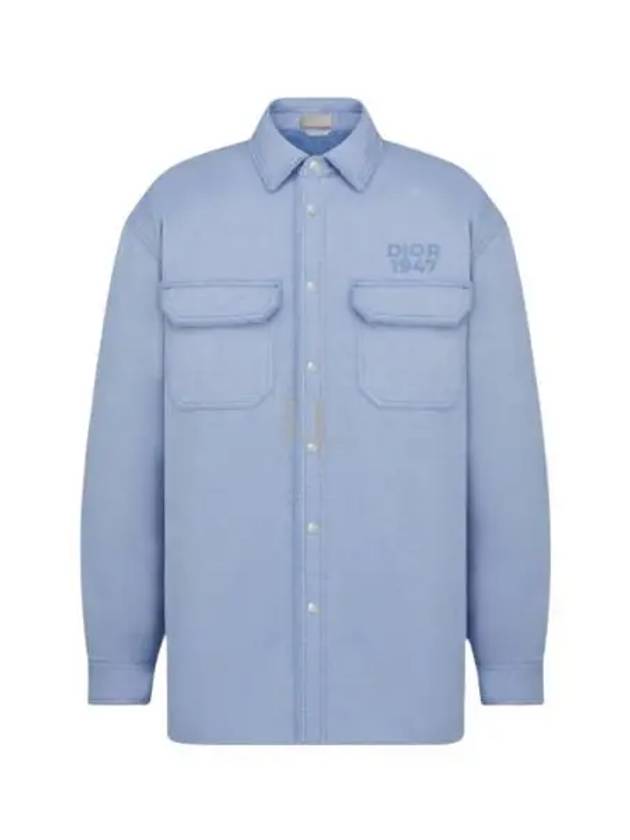 Overshirt Cotton Jacket Blue Dior