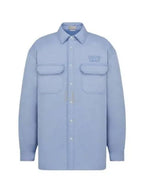 Overshirt Cotton Jacket Blue Dior