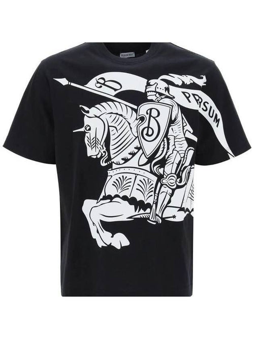 Burberry EKD Print Cotton Short Sleeve T-Shirt Black