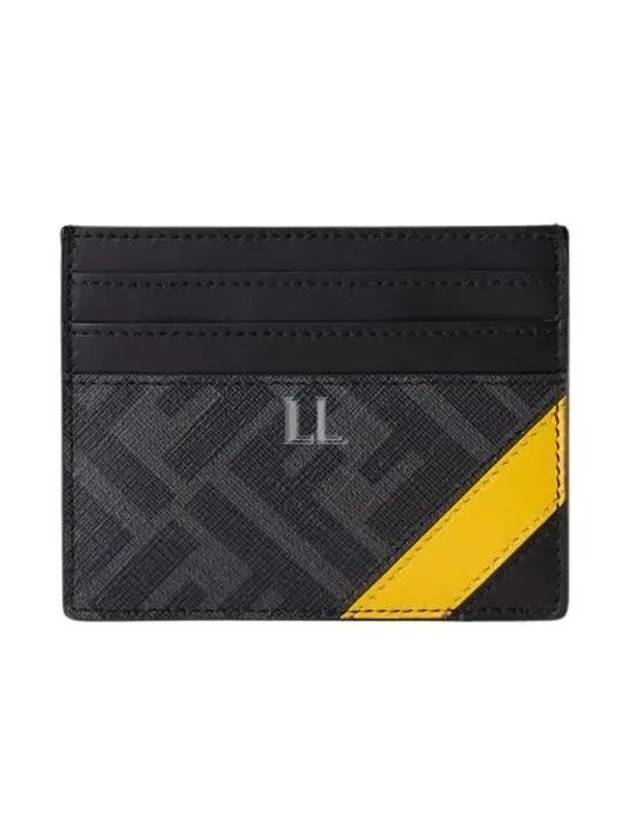 Fendi Daigonal Card Wallet Grey