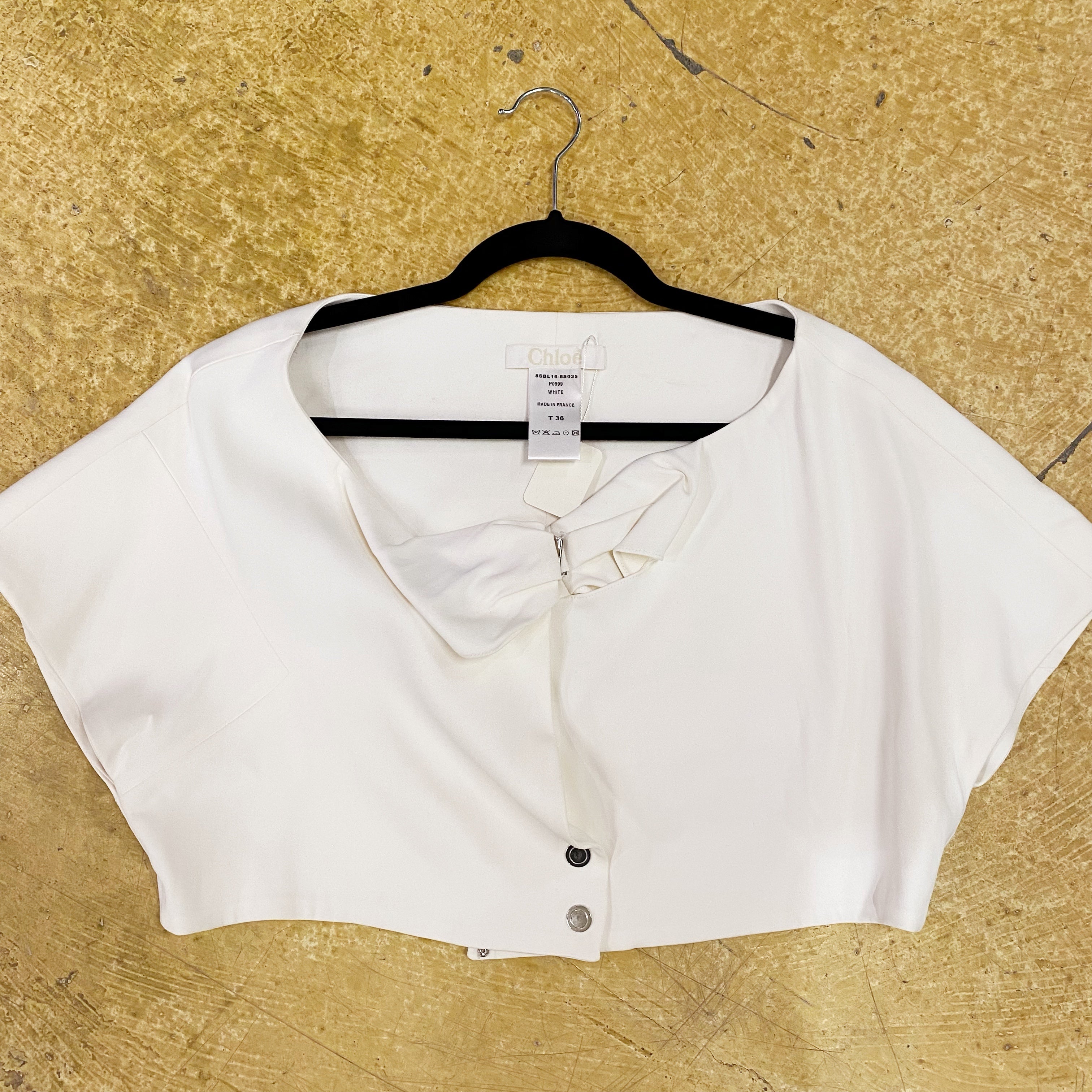 Chloe White Bow Shirt