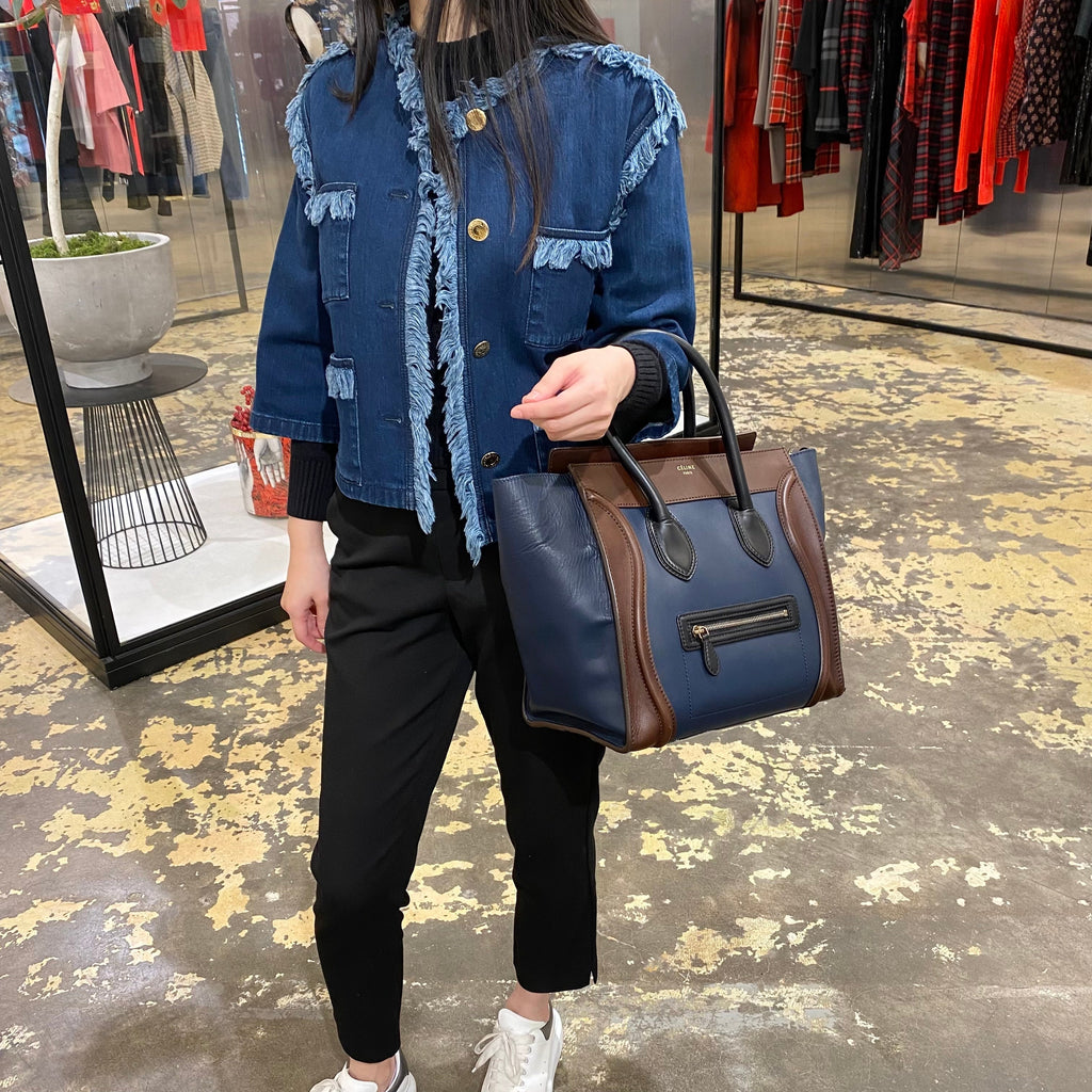 Celine Celine Leather Luggage Medium Tote Bag