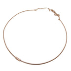 FENDI choker 8AG994 metal Pink gold FF Baguette
