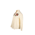 Gucci Size 46 Bow Shirt Cotton White/Multicolour