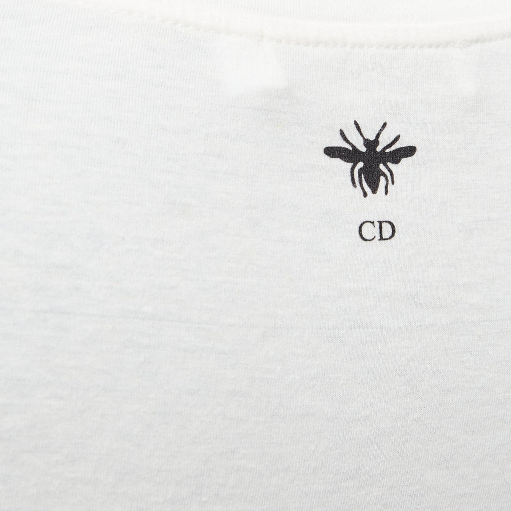 Dior Vibe Star Logo Graphic Print Cotton Linen Short Sleeve Tshirt
