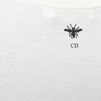 Dior Vibe Star Logo Graphic Print Cotton Linen Short Sleeve Tshirt