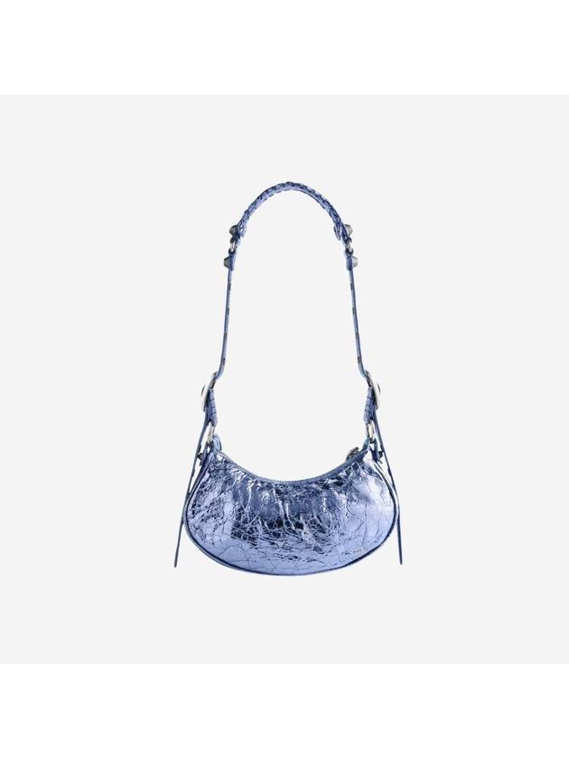 Balenciaga Metallic Le Cagol XS Lambskin Shoulder Bag Purple