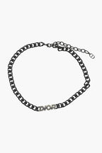 Dior Black Finishing Dior Italic Necklace