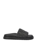 Fendi Diagonal FF Jacquard Slippers Grey