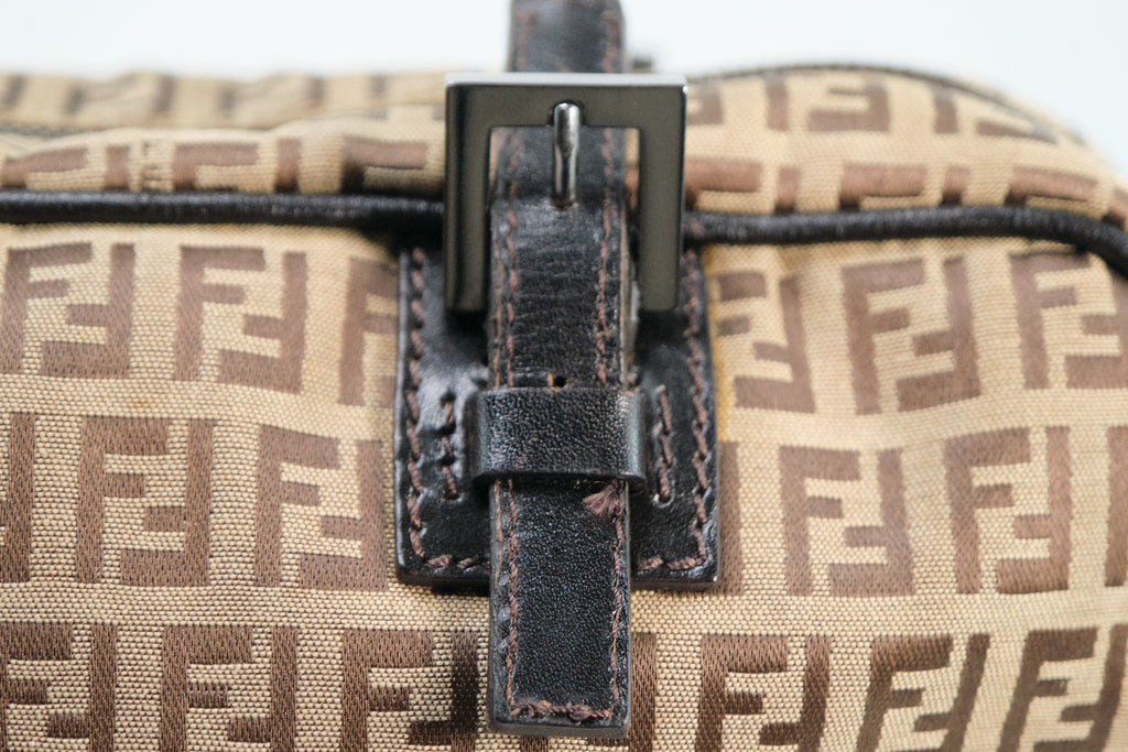 Fendi Zucchino Canvas Handbag - '10s